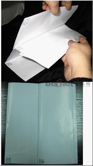 雙面階梯折折頁(yè)說明